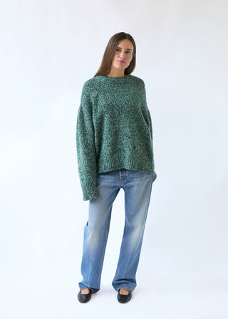 Braided Lambswool Crew, Kelly Twist
