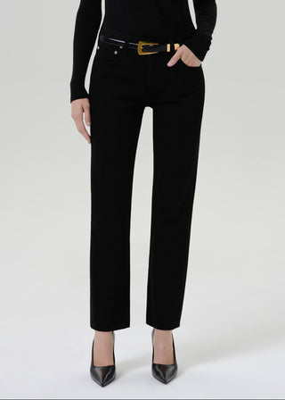 Savannah Cigarette Jean, Solid Black