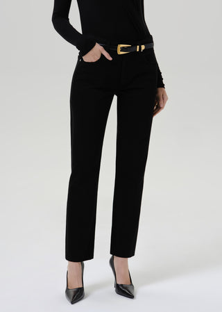Savannah Cigarette Jean, Solid Black