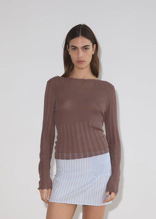 Open Work Longsleeve, Hazel