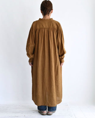 French Linen Dress, Camel