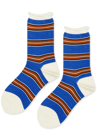 70's Stripe Crew, Blue