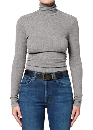 Caradene Turtleneck, Heather Charcoal