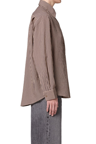 Aris Shirt, Trace Stripe Chocolate/Taupe