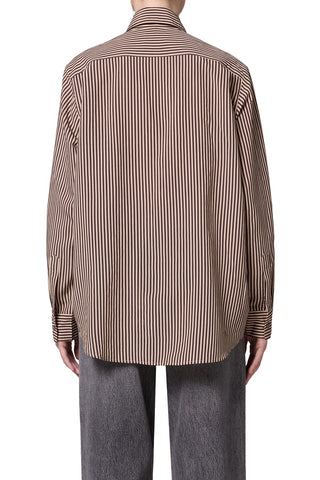 Aris Shirt, Trace Stripe Chocolate/Taupe