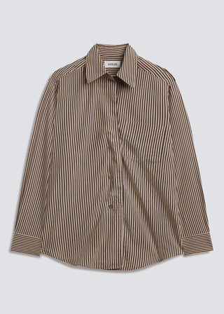 Aris Shirt, Trace Stripe Chocolate/Taupe