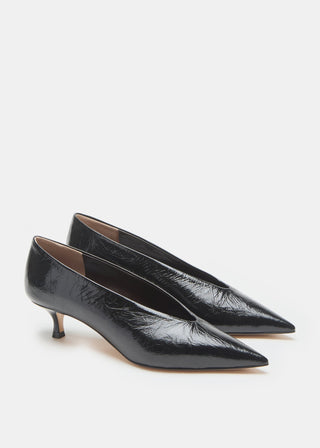 Babouche Kitten Heel, Black