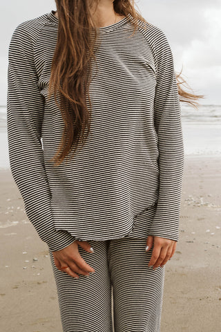 Baselayer Stripe Shirt, BW