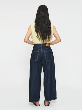 Cropped Roomy Jean, Raw Rinsed