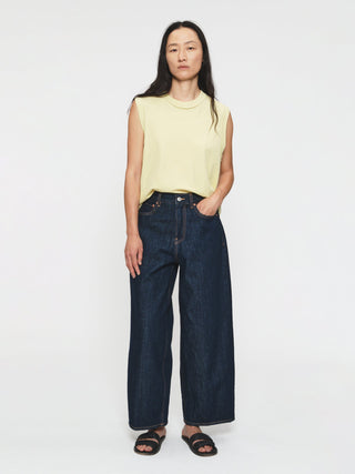 Cropped Roomy Jean, Raw Rinsed
