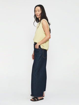 Cropped Roomy Jean, Raw Rinsed