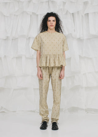 Walk Trouser Long, Gold
