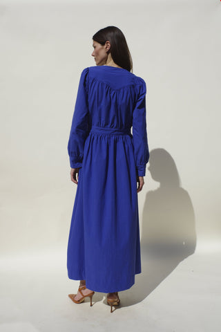 Nida Dress, Cobalt