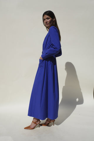 Nida Dress, Cobalt