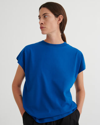 Geometry Tee, Blue Orchid