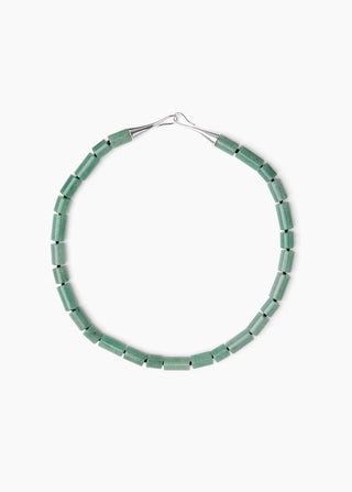 The Sadie Necklace, Silver/Green Aventurine