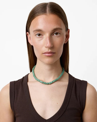 The Sadie Necklace, Silver/Green Aventurine