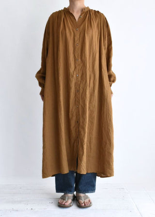 French Linen Dress, Camel