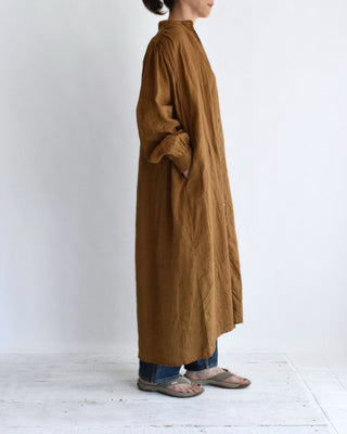 French Linen Dress, Camel