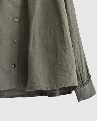 French Linen Shirt, Khaki