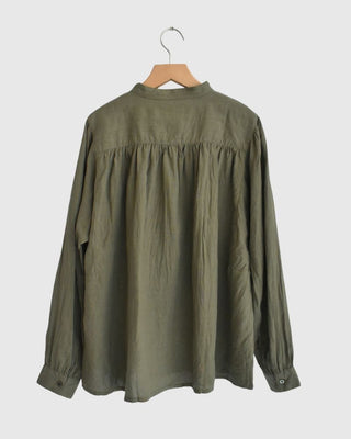 French Linen Shirt, Khaki