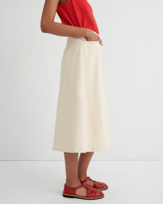 Jubilee Skirt, Ecru Denim