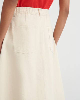 Jubilee Skirt, Ecru Denim
