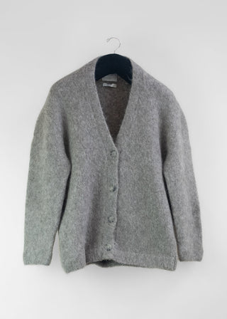 Brushed Cardigan, Grey Melange