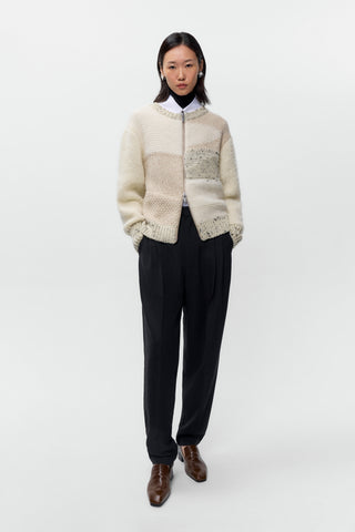 Marled Zip-Cardigan