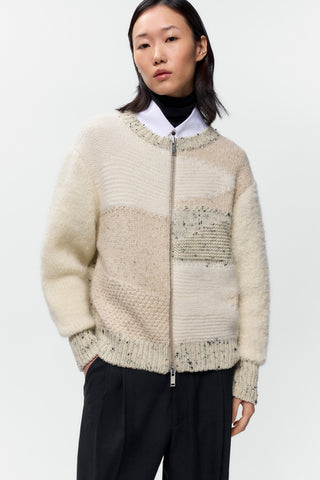 Marled Zip-Cardigan