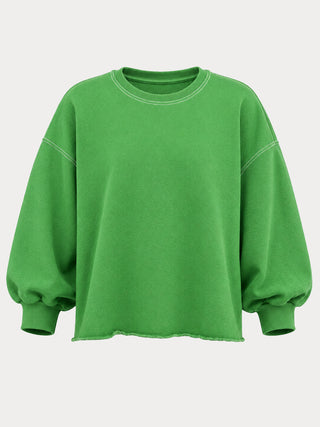 Fond Sweatshirt, Crisp Green