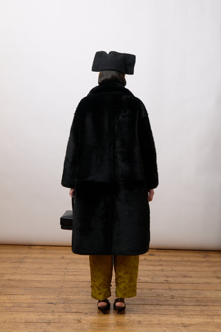 Roo Coat, Black Sheepskin