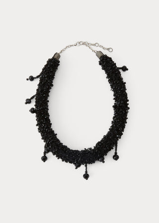 Sana Necklace Scarf, Black