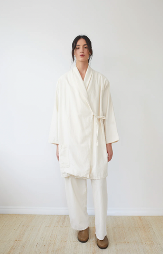 Twill Tie Trench, Natural