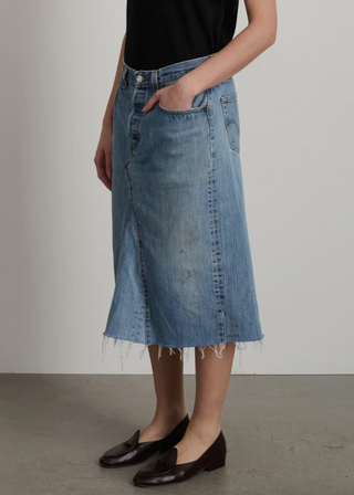 Vintage Insert Skirt, Vintage Indigo