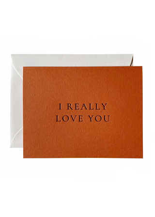 I Really Love You Card No. 20, Rust