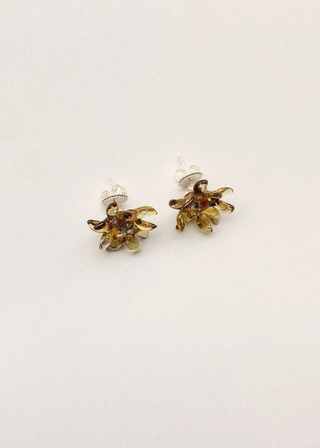 Tamari Earrings, Silver Tea