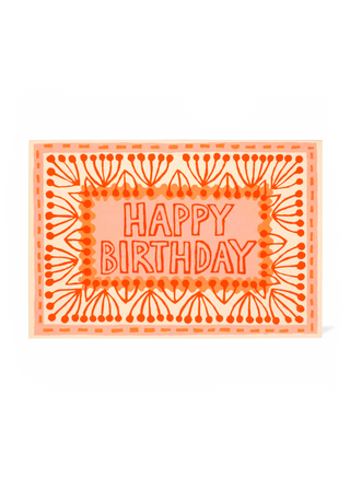 Happy Birthday Card, Neon
