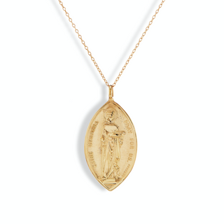 St. Dymphna Necklace, 14k Gold