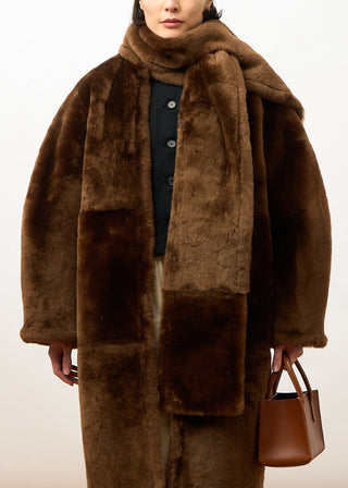 Sheepskin Stole, Walnut