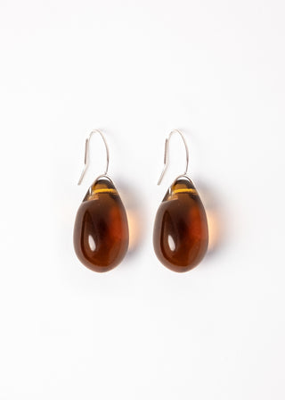 Gota Hook Earrings, Amber
