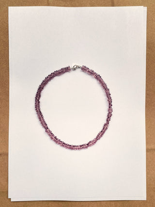 Cori Necklace, Clear / Lilac
