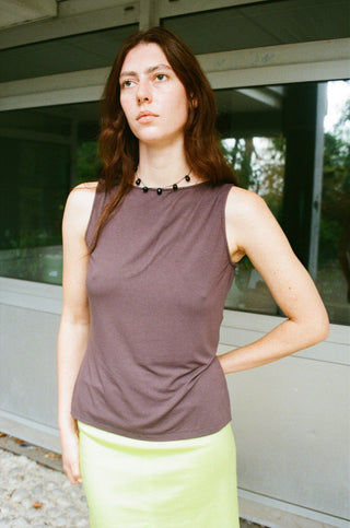 Noue Necklace, Black / Black