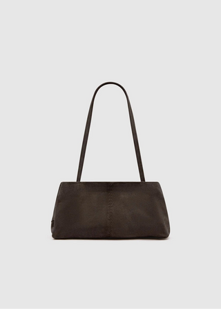 Suede Origami Tote, Coffee