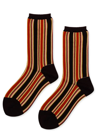 Vertical Pin Stripe Crew, Espresso