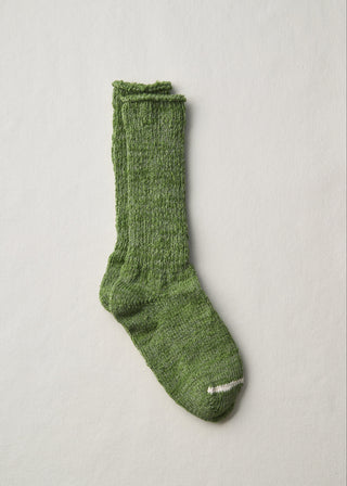 Garabou Organic Cotton Slipper Socks, Green
