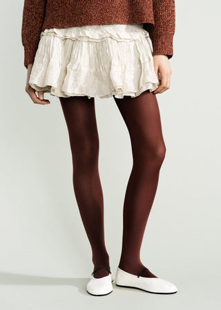 Opaque Tight, Chocolate Brown